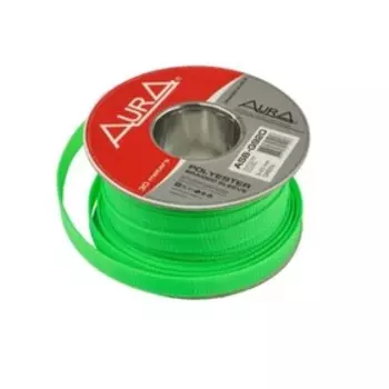 Кабельная оплётка Aura ASB-G920 полиэстер 9-20 мм, зеленый, бухта 30 м