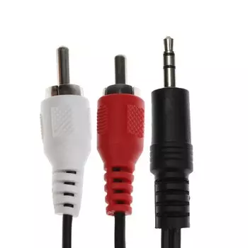 Кабель-переходник аудио Belsis BL1036, Jack 3.5 мм(m)-2xRCA(m), 1.8 м, черный