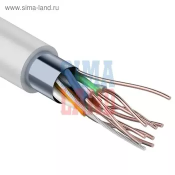 Кабель PROCONNECT LIGHT, FTP, 305 м, 4 пары, 26 AWG, CAT5e, CCA, серый