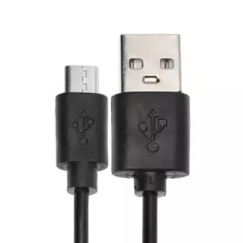 Кабель Red Line (УТ000023132), microUSB - USB, 1 м, зарядка + передача данных, чёрный