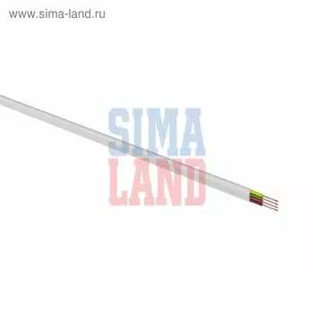 Кабель телефонный REXANT 4 жилы, CCA, 100 м, белый, 01-5101-3