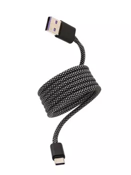 Кабель Type-C - USB, магнитный, 3 А, 60 Вт, с оплёткой, чёрный