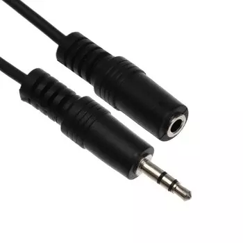 Кабель-удлинитель аудио Belsis BL1033, Jack 3.5 мм(m)-Jack 3.5 мм(f), 3 м, черный