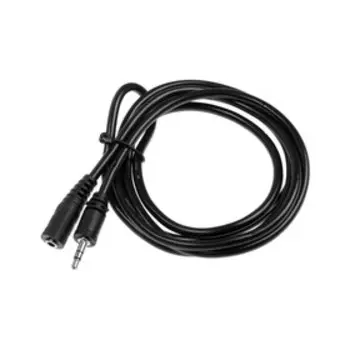 Кабель-удлинитель аудио Defender JACK02-05, Jack 3.5 мм(m)-Jack 3.5 мм(f), 1.5 м, чёрный