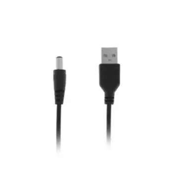 Кабель универсальный LuazON, разъём 5.5 - USB, 0.8 м, чёрный