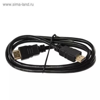 Кабель видео "Гарнизон" GCC-HDMI-1M, HDMI(m)-HDMI(m), вер 1.4, 1 м, черный