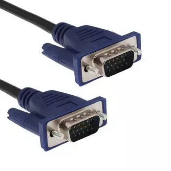 Кабель видео VGA (m) - VGA (m), 3 м, чёрный