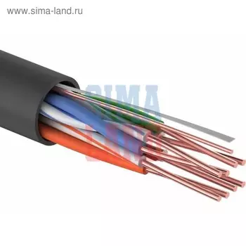 Кабель витая пара REXANT, UTP, бухта 305 м, 4 пары, 24AWG, CCA, CAT5e, PVC, серый