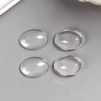 Кабошон прозрачный 13*18 мм