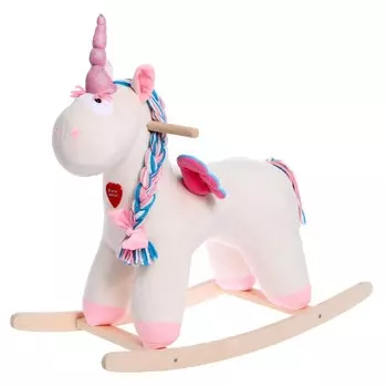 Качалка «Единорог Эльза» не музыкальная, цвет бежевый