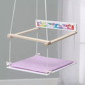 Качели детские с мягким сиденьем «Чудеса рядом» + Подарок (свисток 1 шт.)