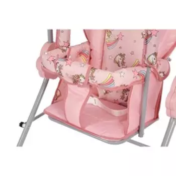 Качели детские с тентом «Малыш», цвет розовый