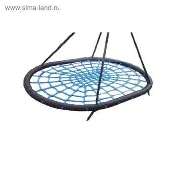 Качели гнездо овал 100х120см на канатах