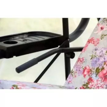 Качели садовые 3-х местные Турин Премиум FLOWER с1202