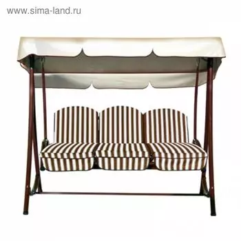 Качели садовые «Мирадо» Коричневые, 210 х 64 х 30 см