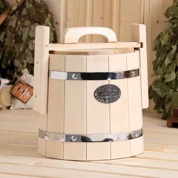 Бочка для засолки, 5 л, деревянная, «Добропаровъ»