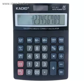 Калькулятор настольный, 12 - разрядный, 311, двойное питание