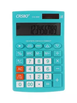 Калькулятор настольный 12-разрядный CT-388, зелёный