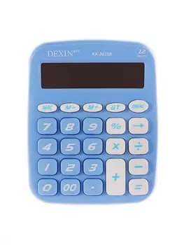 Калькулятор настольный 12-разрядный КК-3825 В, голубой