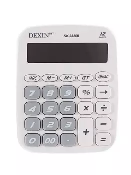 Калькулятор настольный 12-разрядный КК-3825 В, белый