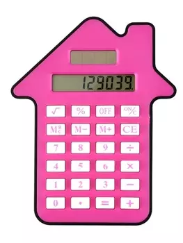 Калькулятор настольный «Домик» 8-разрядный, малиновый