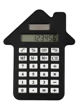 Калькулятор настольный «Домик», 8-разрядный, чёрный