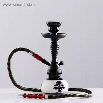 Кальян «Медрисса», 28 см, 1 трубка, колба матовая, шахта черная