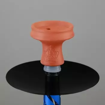 Кальян "Rotana", 39 см, d чаши-6 см, одна трубка, синий, микс