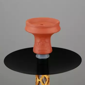 Кальян "Rotana", 39 см, d чаши-6 см, одна трубка, желтый, микс