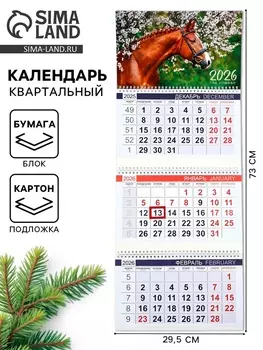 Календарь квартальный 2026 «Жеребенок»