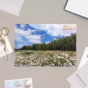 Календарь квартальный, трио "Поле" 19х46см