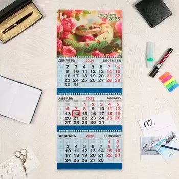 Календарь квартальный «Символ года 2025», 7329 см