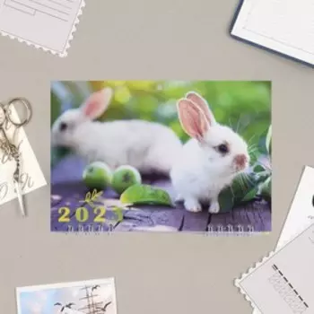 Календарь квартальный, трио "Символ года - 2" 2023 год, 19х46см