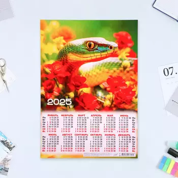 Календарь настенный 2025 год, листовой А3 3042 см