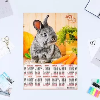 Календарь листовой "Символ Года 2023 - 11" 2023 год, бумага, А3