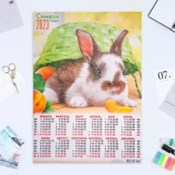 Календарь листовой "Символ Года 2023 - 27" 2023 год, бумага, А2