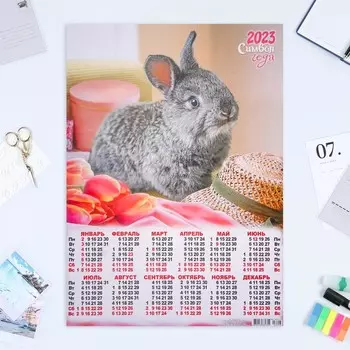 Календарь листовой "Символ Года 2023 - 40" 2023 год, бумага, А2