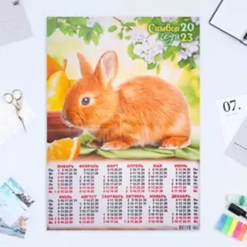 Календарь листовой "Символ Года 2023 - 47" 2023 год, бумага, А2