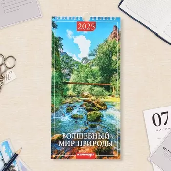 Календарь на ригеле «Волшебный мир природы» 2025 год, 16.534 см