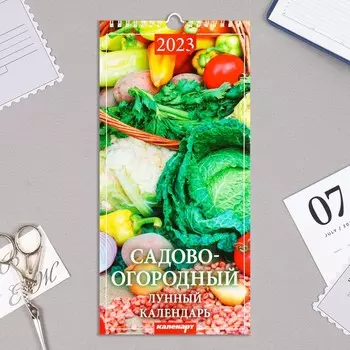 Календарь перекидной на ригеле "Садово - Огородный" 2023 год, 16,5 х 34 см