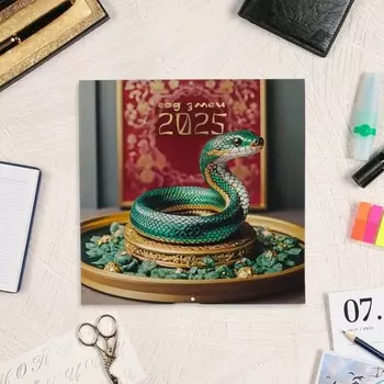 Календарь перекидной на скрепке «Символ года», 2025 год, 2929 см