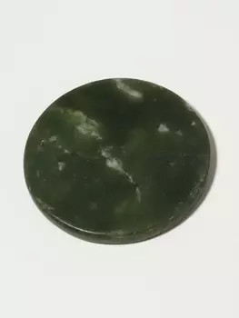 Камень под клей для наращивания ресниц, d=5 см, круглый, изумрудный