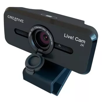 Камера Web Creative Live! Cam SYNC V3, 5 Мп, 25601440, USB 2.0, с микрофоном, чёрная