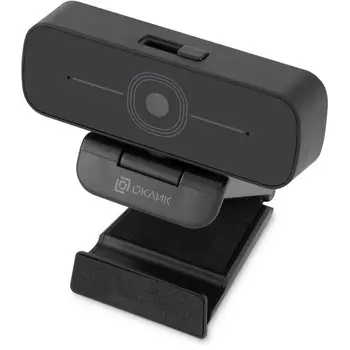Камера Web Оклик OK-C001FH, 2 Мп, 19201080, USB 2.0, с микрофоном, чёрная