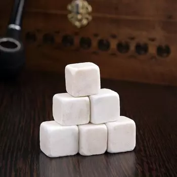 Камни для охлаждения напитков в мешочке, 6 шт, мрамор