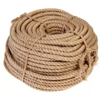 Канат джутовый крученый 14 мм, бухта (75 м)