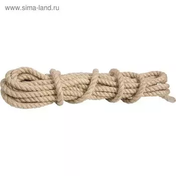 Канат льнопеньковый "Сибртех", D = 12 мм, L = 10 м