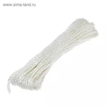 Канат полиамид крученый 6.0 мм, 15 м, белый