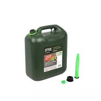 Канистра для ГСМ STVOL, пластиковая, 20 л, с мерной шкалой