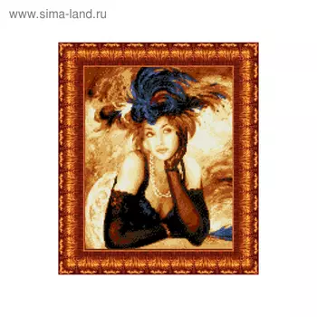 Канва с нанесённым рисунком для вышивки крестиком «Ожидание»